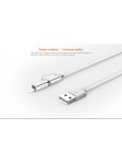 Câble 2 en 1 (Pour iPhone+Micro-USB) LDNIO LC84 Argent 1m