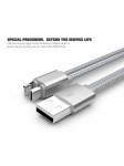 Câble 2 en 1 (Pour iPhone+Micro-USB) LDNIO LC86 Argent 1.1m