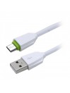 Câble Rond Micro-USB LDNIO LS07S Blanc-Vert 1m