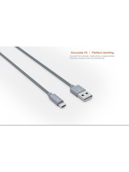 Câble Rond Micro-USB LDNIO LS08S Argent 1m