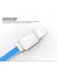 Câble Slim LDNIO XS-07AI Bleu 1m compatible iPhone 5/6/7/7Pus/8/8 Plus/X/6s