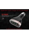 Chargeur de voiture LDNIO C701QS 4 Ports USB, 6.6A avec Câble Micro-USB