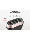 Chargeur de voiture LDNIO C701QS 4 Ports USB, 6.6A avec Câble Micro-USB