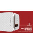 Chargeur Secteur avec câble Lighting 1 Port USB LDNIO A1204QI 2.4A iPhone