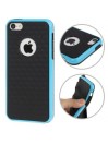 Coque Cube en Silicone Gel (TPU) pour iPhone 5C Bleu