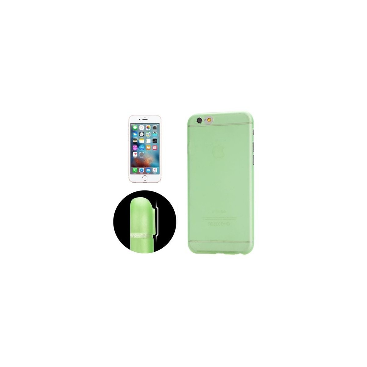 Coque Ultra Slim Translucide pour iPhone 6/6S Plus Vert