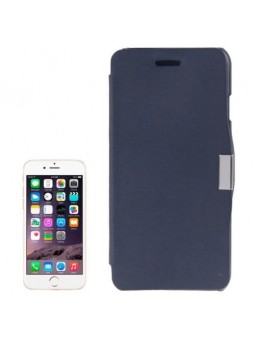 Étui à Clapet Horizontal magnétique pour iPhone 6/6S Plus Bleu Foncé