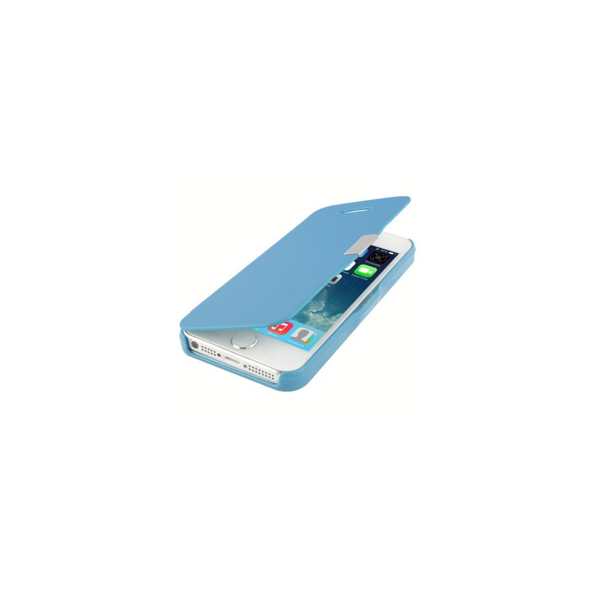 Etui Magnétique pour iPhone 5 Bleu