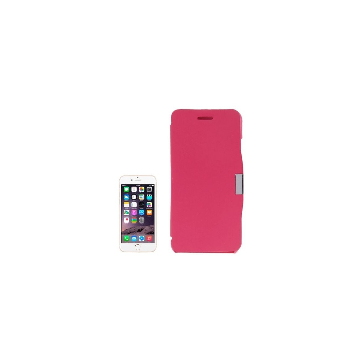 Étui à Clapet Horizontal magnétique pour iPhone 6/6S Plus Rose