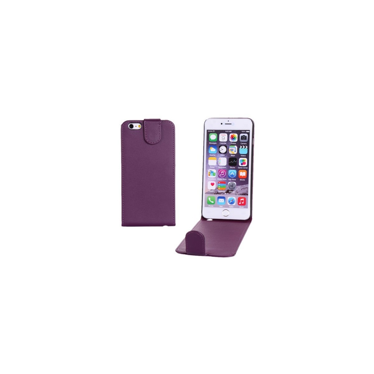 Étui à Clapet Vertical pour iPhone 6/6S Plus Violet
