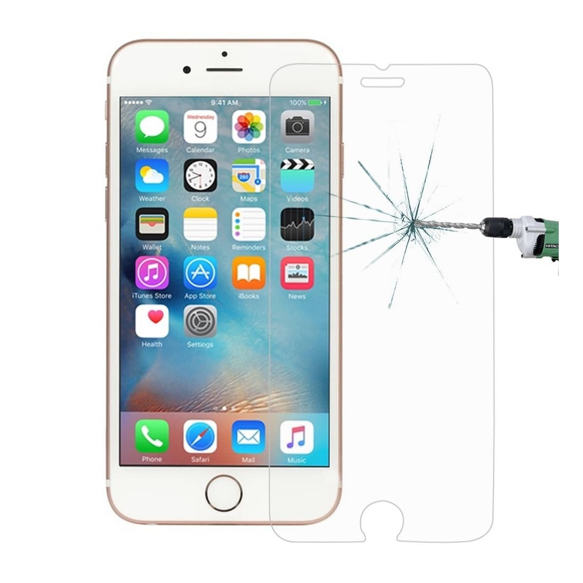 Verre Trempé Pour iPhone Pour 6 Plus et 6s Plus Avec Blister