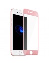 Verre Trempé intégral 4D Rose Pour iPhone 7 Recouvre à 100% la face avant
