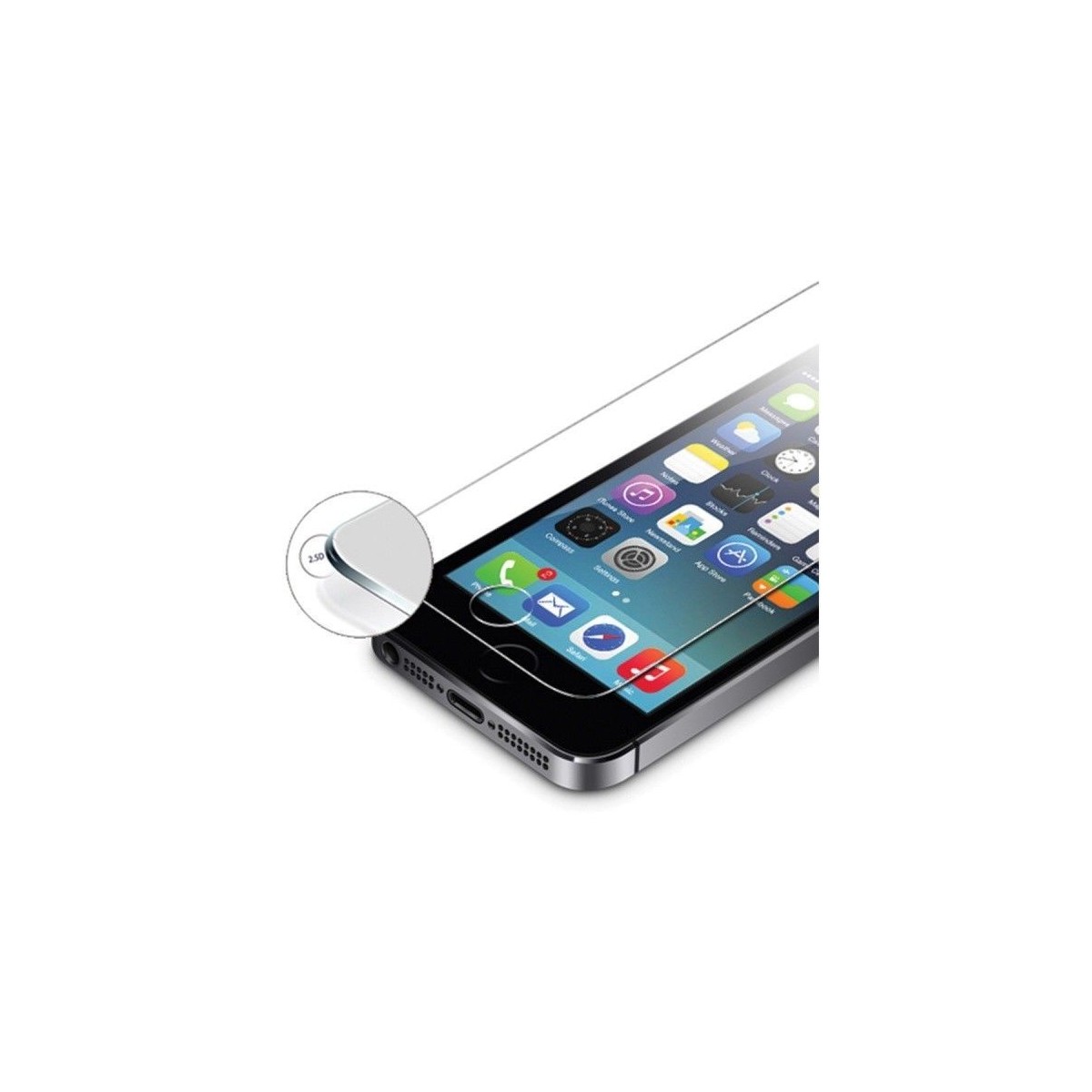 Lot de 4 Verres Trempés Pour iPhone 5 / 5C / 5S / SE 2016 Avec Blister