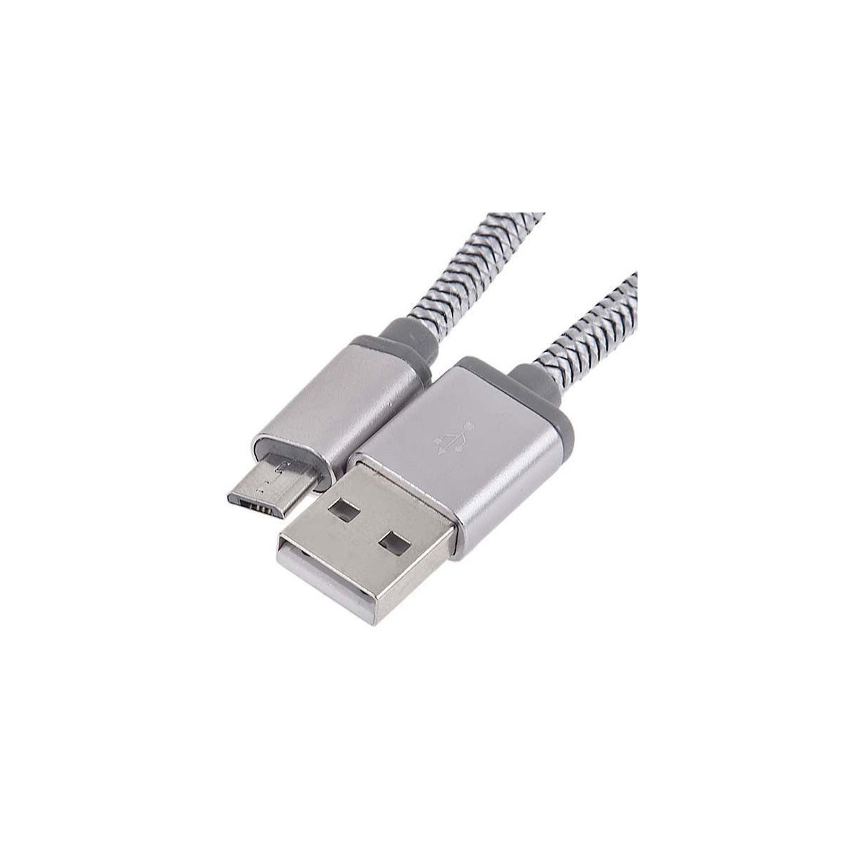 Câble Rond Micro-USB LDNIO LS17S Argent 2m