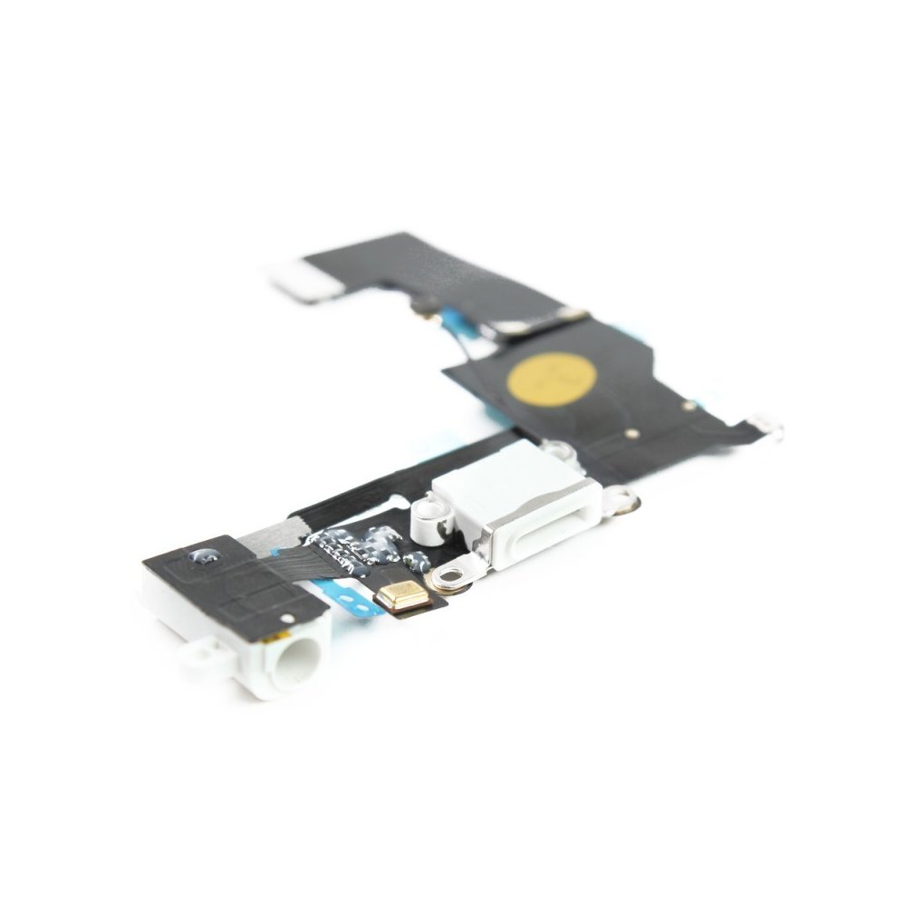 NAPPE DOCK CONNECTEUR DE CHARGE ET JACK POUR IPHONE SE BLANC