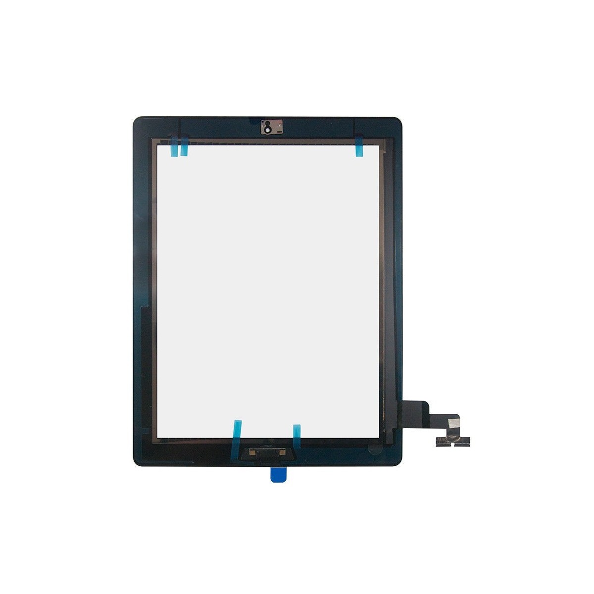 Vitre Tactile pour iPad 2 Noir Pré Assemblée sans outils