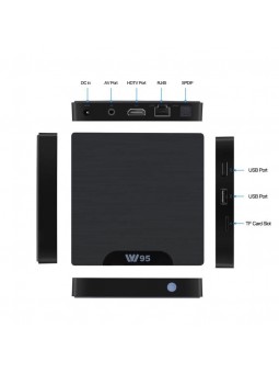 Décodeur multimédias Smart TV Box Android 7.1 W95 2G/16G