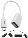 Adaptateur Micro Usb OTG Blanc