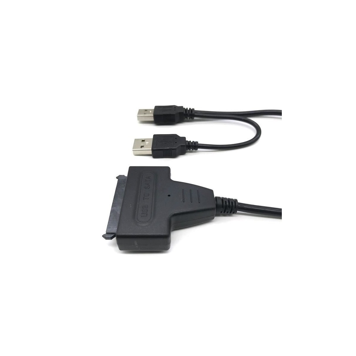 Câble Adaptateur pour Les disques de 2,5 Pouces à l'USB 2.0 et Le connecteur SATA pour Disque Dur 2.5"PC HDD et 2,5" HDD + PC ou