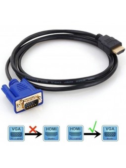 Câble HDMI vers VGA 1.8m Noir