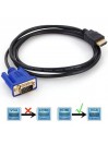 Câble HDMI vers VGA 1.8m Noir