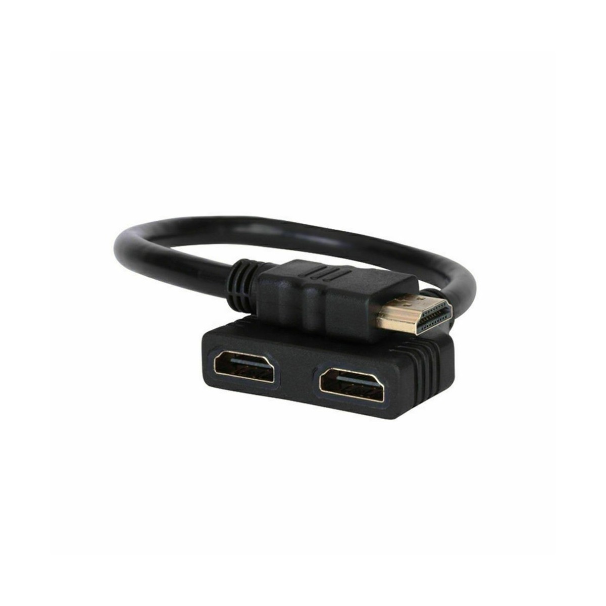 Adaptateur 2 ports Cable HDMI 1080P Gold 3D FULL HD