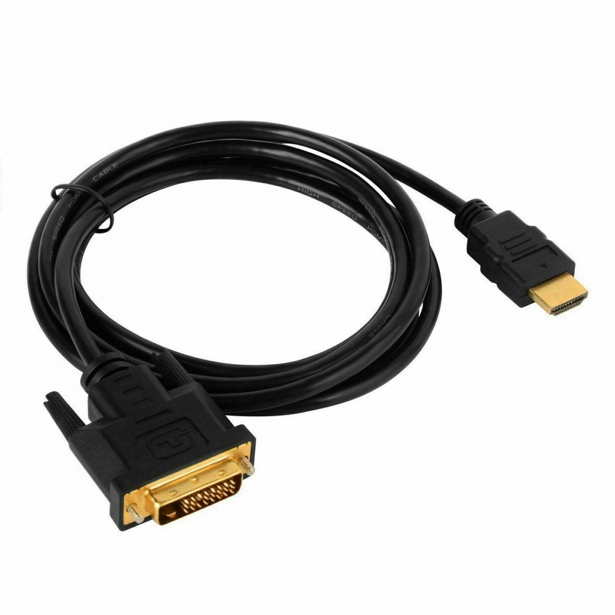 Câble HDMI High Speed Connecteur HDMI - DVI-D 24+1p Mâle  1.8m Noir