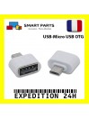 Adaptateur Convertisseur USB FEMELLE - MICRO USB MALE OTG (sans câble)