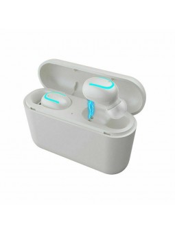 Écouteurs-boutons Blanc stéréo sans fil pour écouteurs mobiles Bluetooth V5.0 avec MIC