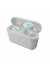 Écouteurs-boutons Blanc stéréo sans fil pour écouteurs mobiles Bluetooth V5.0 avec MIC