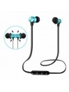 Écouteurs Bleu Bluetooth Sans Fil Stéréo Casque Sport Magnétique Sans Fil