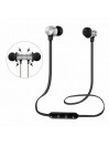 Écouteurs Argent Bluetooth Sans Fil Stéréo Casque Sport Magnétique Sans Fil