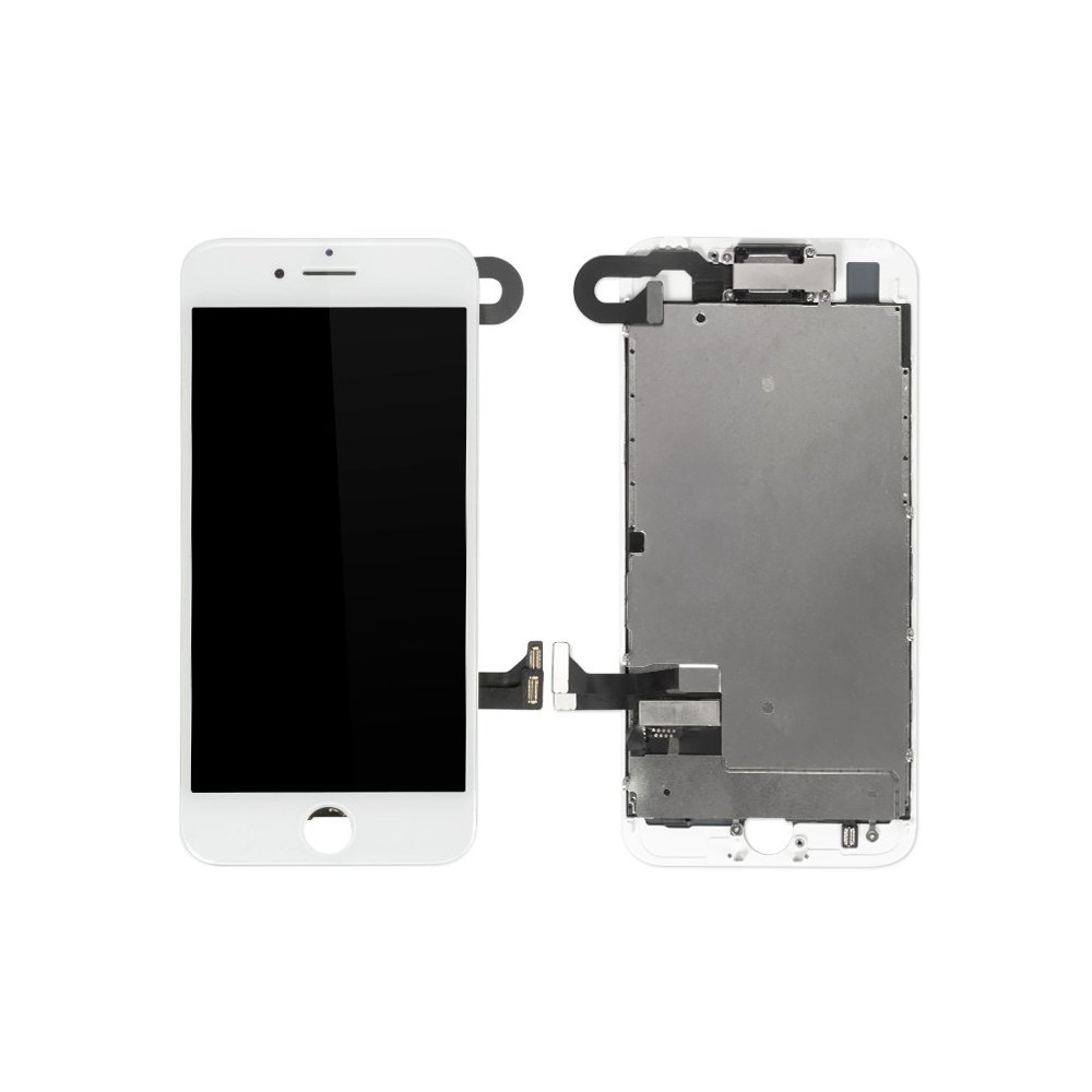 BLOC LCD POUR IPHONE 8 BLANC ASSEMBLÉ VITRE TACTILE + ECRAN LCD SANS OUTILS