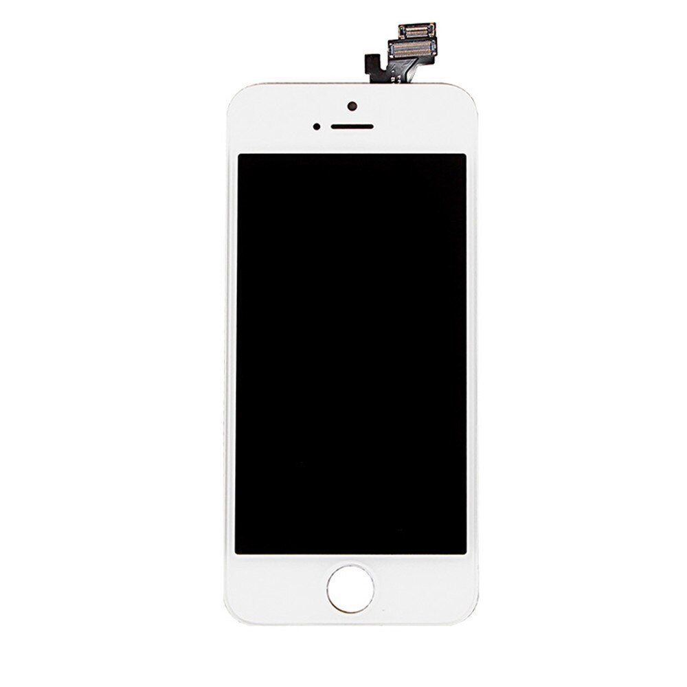 ECRAN LCD POUR IPHONE 5 BLANC RETINA VITRE TACTILE SUR CHASSIS SANS OUTILS