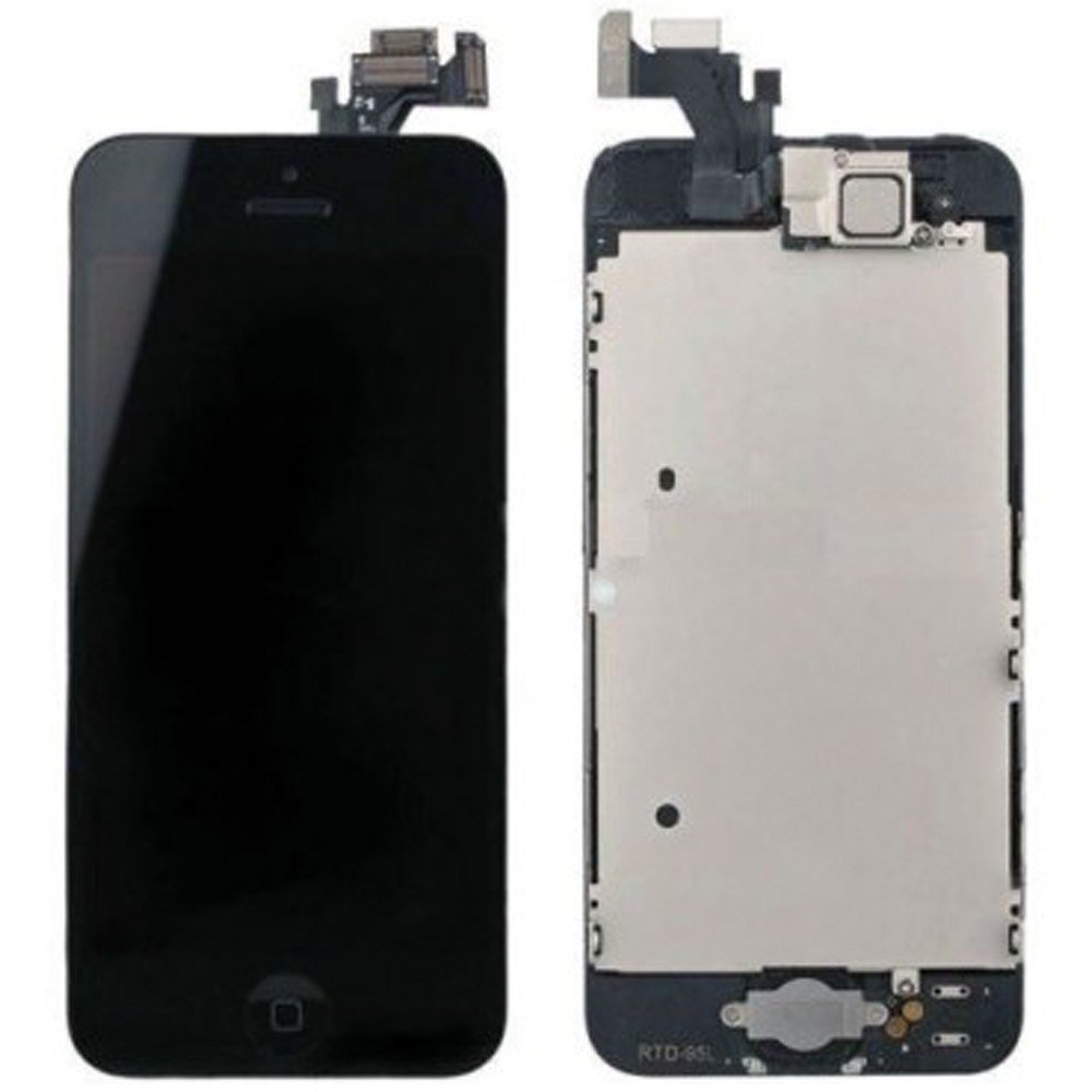 BLOC LCD POUR IPHONE 5 NOIR ASSEMBLÉ VITRE TACTILE + ECRAN LCD RETINA SANS OUTILS