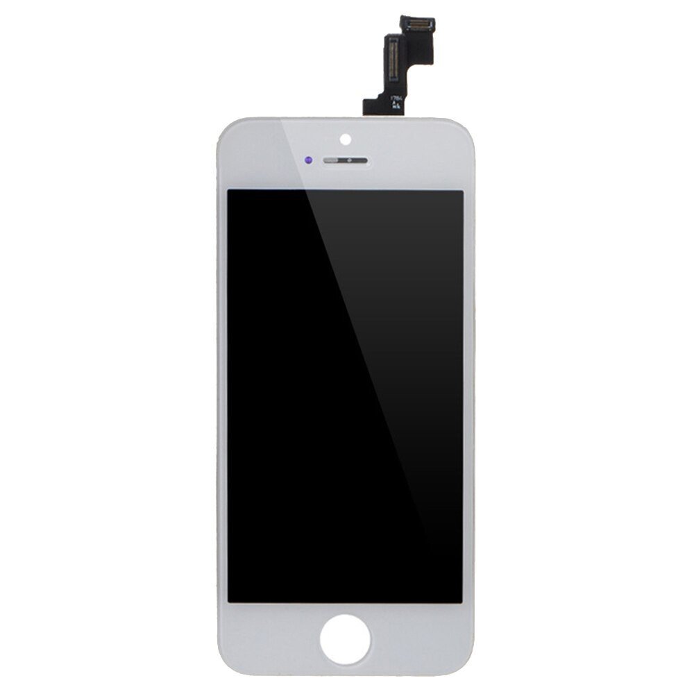 ECRAN LCD POUR IPHONE 5S BLANC RETINA + VITRE TACTILE SANS OUTILS