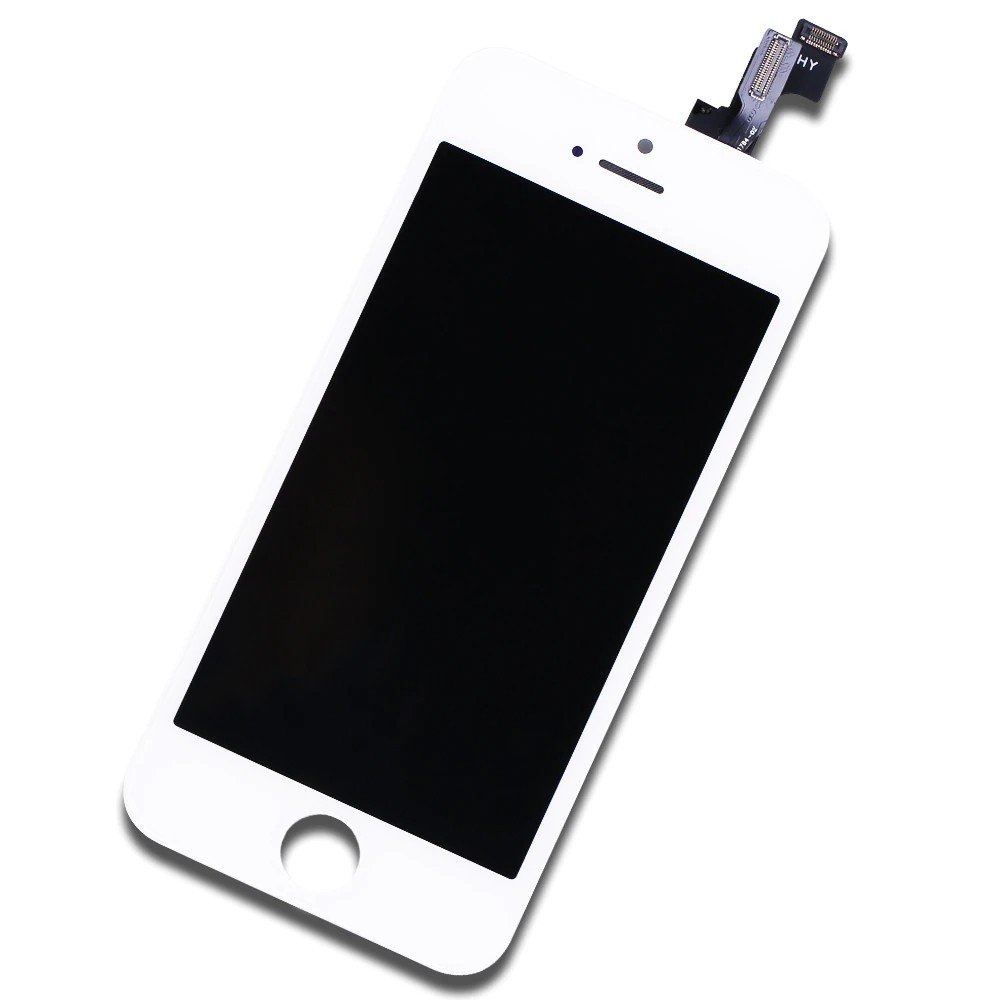 ECRAN LCD POUR IPHONE 5S BLANC RETINA + VITRE TACTILE SANS OUTILS