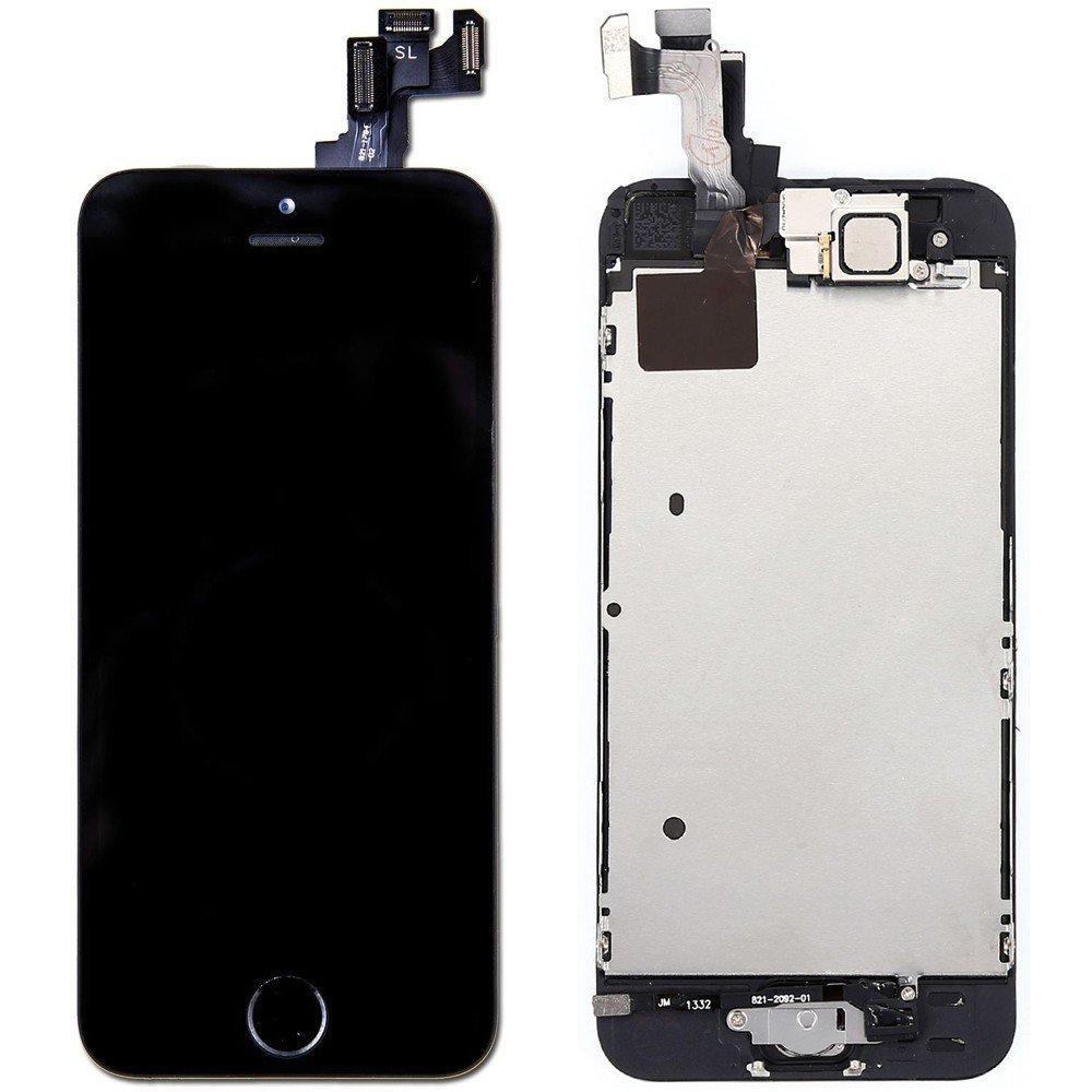 BLOC LCD POUR IPHONE 5S NOIR ASSEMBLÉ VITRE TACTILE + ECRAN LCD RETINA SANS OUTILS