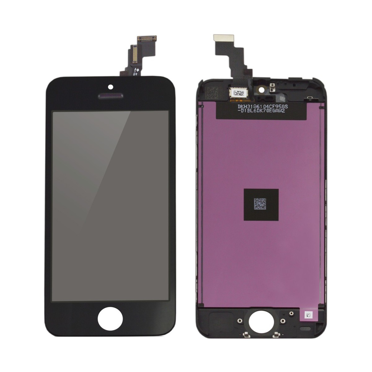 ECRAN LCD IPHONE 5C NOIR RETINA + VITRE TACTILE SANS OUTILS