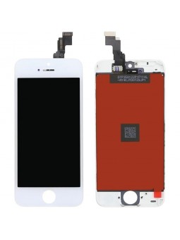 ECRAN LCD POUR IPHONE 5С BLANC RETINA + VITRE TACTILE SUR CHASSIS SANS OUTILS