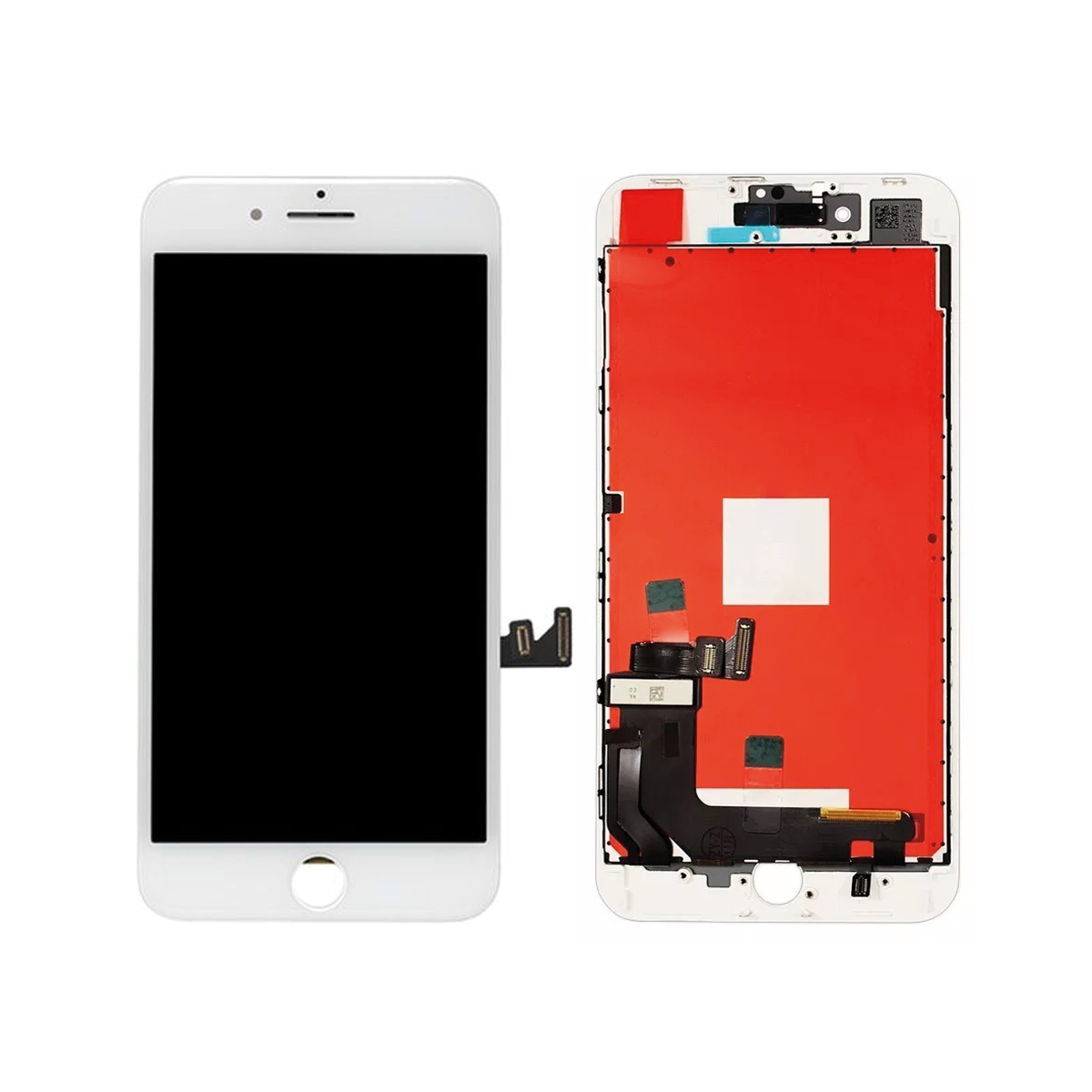 ECRAN LCD POUR IPHONE 8 BLANC + VITRE TACTILE SUR CHASSIS SANS OUTILS