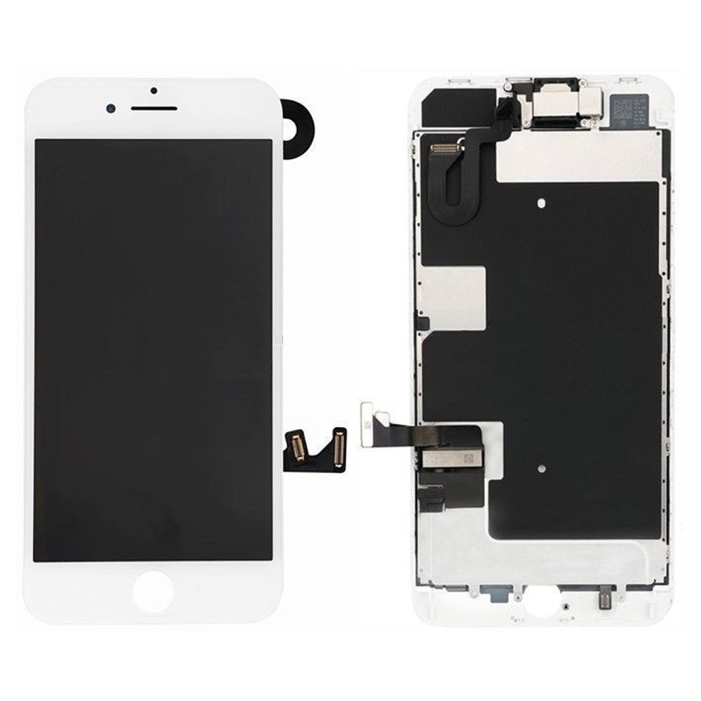 BLOC LCD POUR IPHONE 8 BLANC ASSEMBLÉ VITRE TACTILE + ECRAN LCD SANS OUTILS
