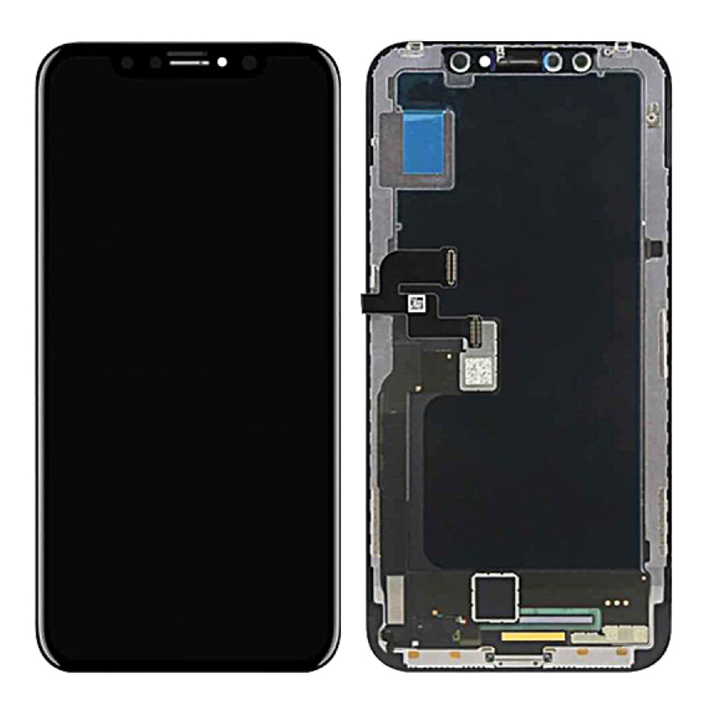 ECRAN POUR IPHONE XS NOIR OLED VITRE TACTILE SUR CHASSIS SANS OUTILS