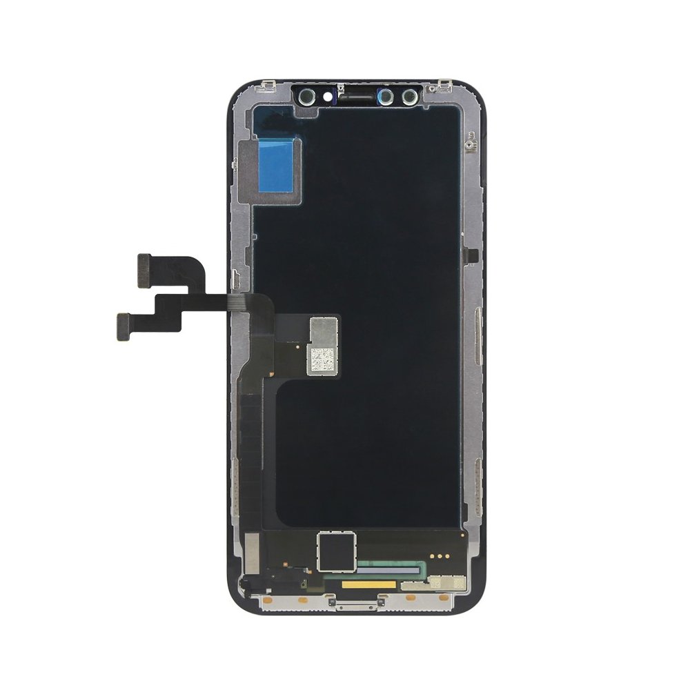 ECRAN POUR IPHONE XS NOIR OLED VITRE TACTILE SUR CHASSIS SANS OUTILS