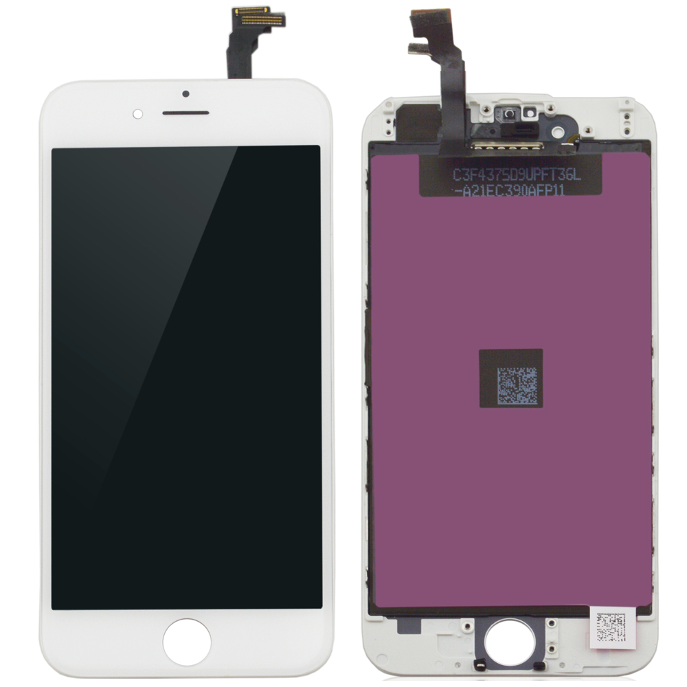ECRAN LCD POUR IPHONE 6 PLUS RETINA + VITRE TACTILE BLANC SANS OUTILS