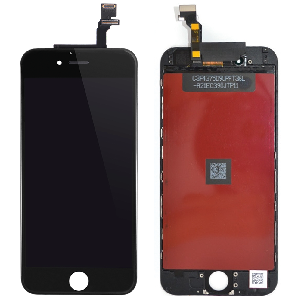 ECRAN LCD POUR IPHONE 6 PLUS NOIR RETINA + VITRE TACTILE SANS OUTILS