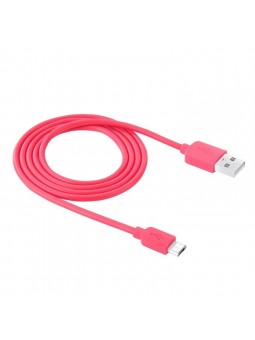 Câble chargeur HAWEEL 1m Micro usb Rose