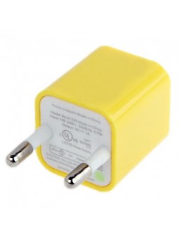 Chargeur Secteur USB pour iPhone Jaune