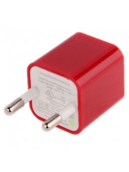 Chargeur Secteur USB pour iPhone Rouge