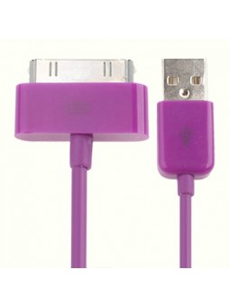 Câble de synchronisation USB pour iPhone 4 & 4S 1m Violet